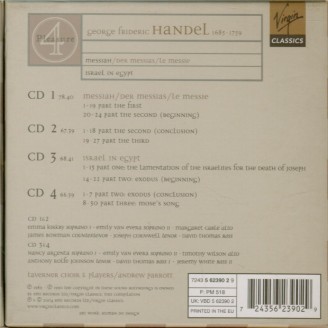 HAENDEL - Parrott - Messiah (Le Messie), oratorio HWV.56..